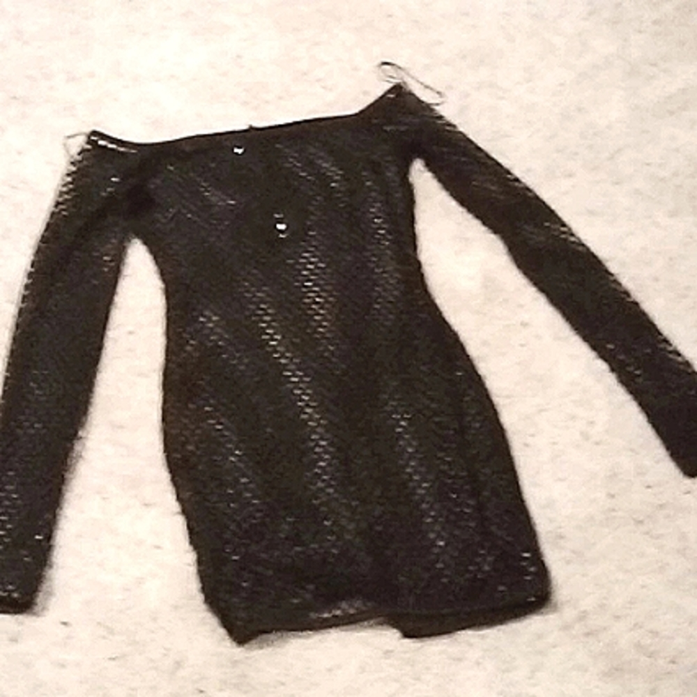 Fishnet swimsuit cover up